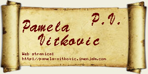 Pamela Vitković vizit kartica